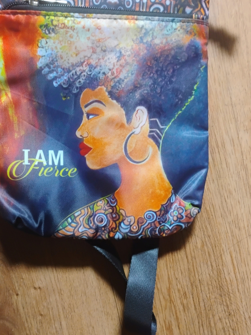I AM Fierce Colorful Women's Backpack - Vibrant Multi-Color Design